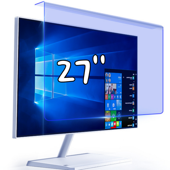 필름스테이션 걸이형 블루라이트차단 필름 화면보호기 23.6~27인치, 1개, 27인치