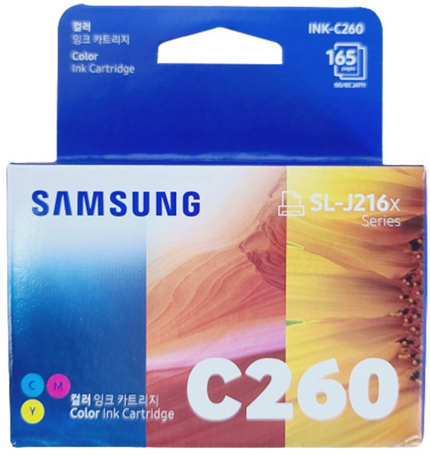 삼성전자 잉크젯프린터 정품 잉크, 5개, 컬러(INK-C260)