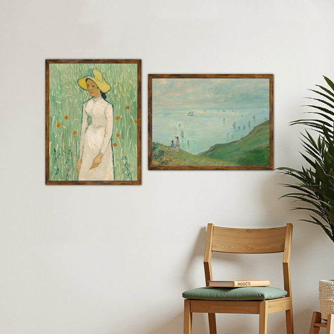 액자 프레임 대형 액자 벽걸이 탁상용 웨딩 결혼식 가족사진, 1개, 월넛