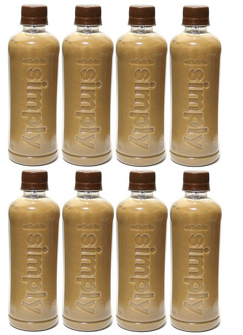 아카페라 심플리 로어슈거 라떼 무라벨, 400ml, 8개