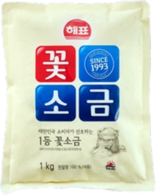 해표 꽃소금, 1kg, 13개