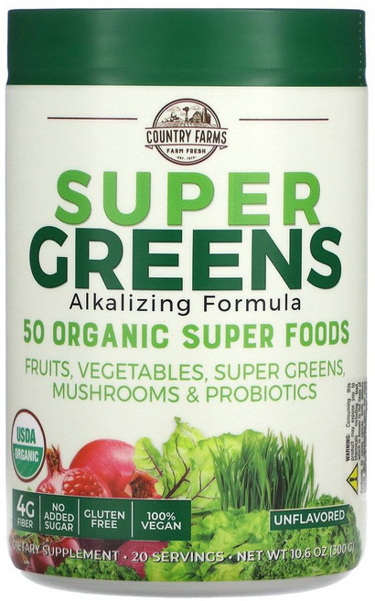 컨트리팜 슈퍼그린 알칼리화 포뮬라 무맛 300g 식이섬유 슈퍼 과일, 1개