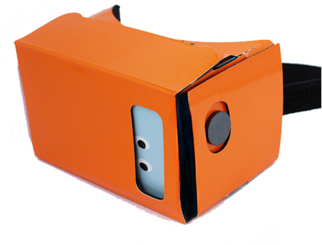 제이라샵 3D 가상현실 VR 헤드셋 스마트폰용 카드보드 VR기기 360도 입체영상 영화 게임 체험용, 1개