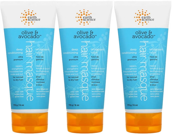 얼스사이언스 딥 컨디셔닝 헤어 마스크 올리브 & 아보카도, 170g, 3개 - 쿠팡
