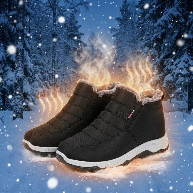 하울렌스포츠 미끄럼방지 방한화 패딩신발 기모 키높이 남녀공용