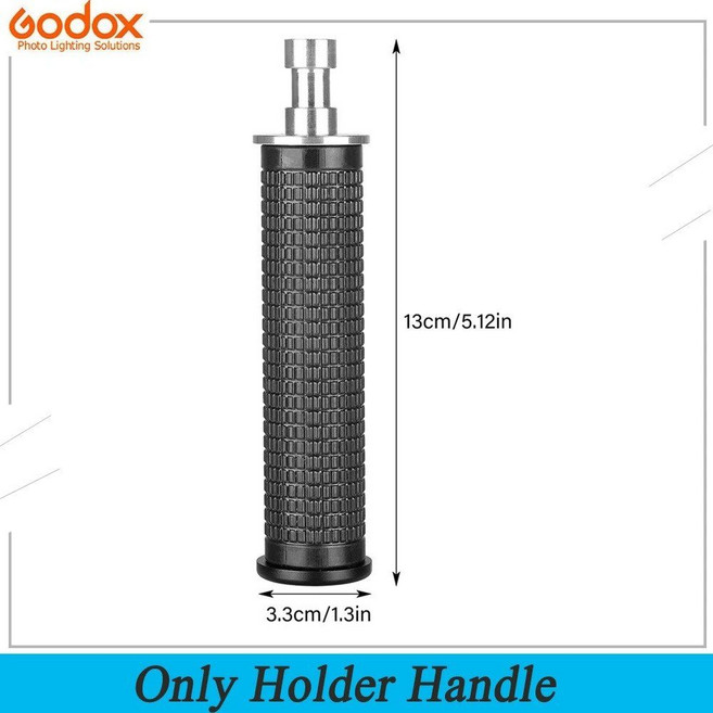 Godox S2 Bowens 마운트 플래시 S타입 홀더 브래킷 휴대용 그립 V1 V860II AD200 AD400PRO Speedlite 스누트 소프트박스용, only Holder Handle