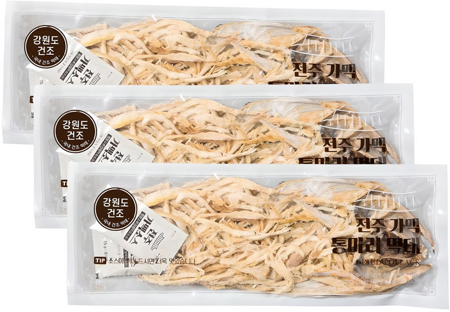 전주가맥 국내건조 통마리 먹태, 120g, 3개