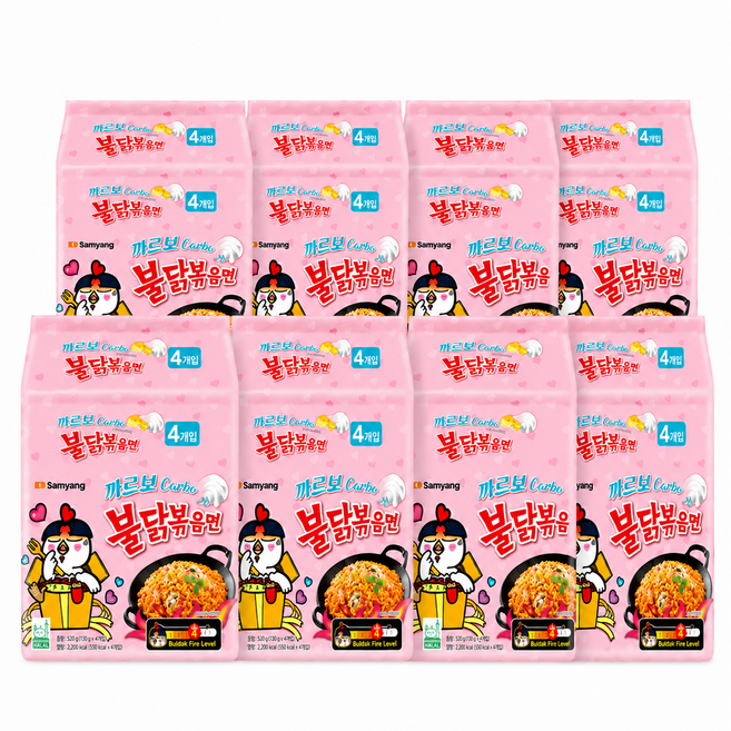 삼양 까르보불닭볶음면 32입 1박스 (4입 x 8개), 32개