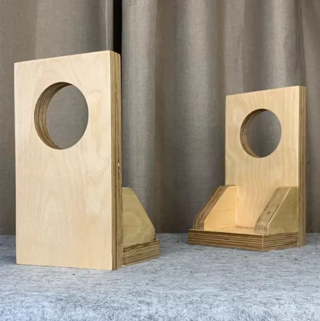 쿠쿠스토어 A-773 맞춤형 홀 4/5/.5/8/10 인치 풀 레인지 하이엔드 고저주파 배플 자작나무 합판 스피커 1, 04 4 Inch, 04 Clear varnish color