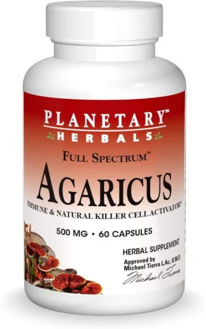 버섯 행성 허브 아가리쿠스 추출물 전체 스펙트럼 캡슐 500mg 60개 수, 행성 허브 아가리쿠스 추출물 전체 스펙트럼 캡슐 500, 1개 - 쿠팡