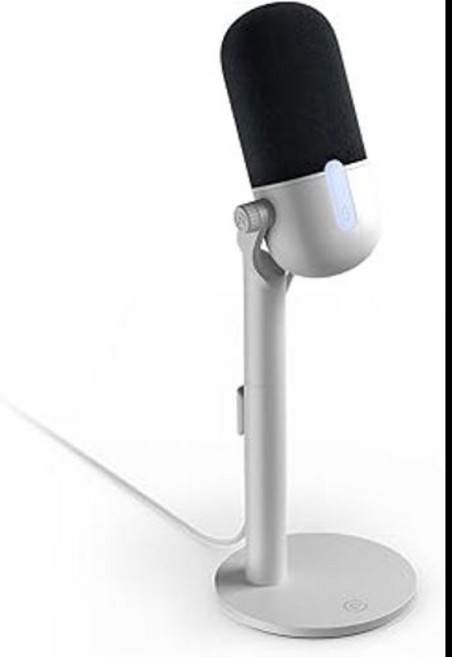 Elgato Wave Neo USB 콘덴서 마이크 플러그앤플레이 탭-투-뮤트 스트리밍/회의/게임/녹음용 PC/Mac/iPad/iPhone 호환