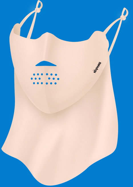 네이팡 넥타입 스포츠 훼이스 가드 마스크, 라이트스킨, 1개