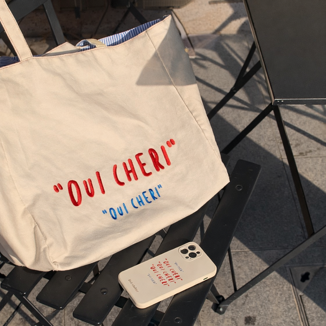 라라피치 양면 감성 탄탄 에코백