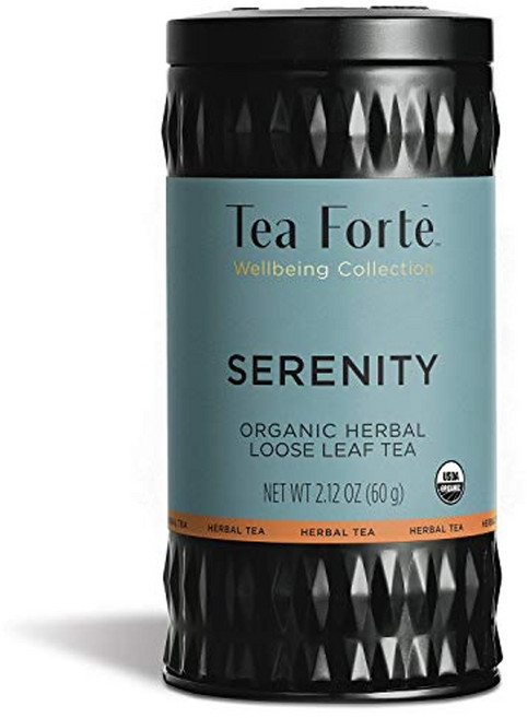 티 포르테 라벤더 레몬 베리가 함유된 잎차 세레니티 유기농 허브티 35-50잔 2.12온스, 1개, 상세참조, 1개입