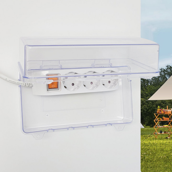 더라임코리아 멀티탭 방수 케이스 방수 커버 방수함, 1개