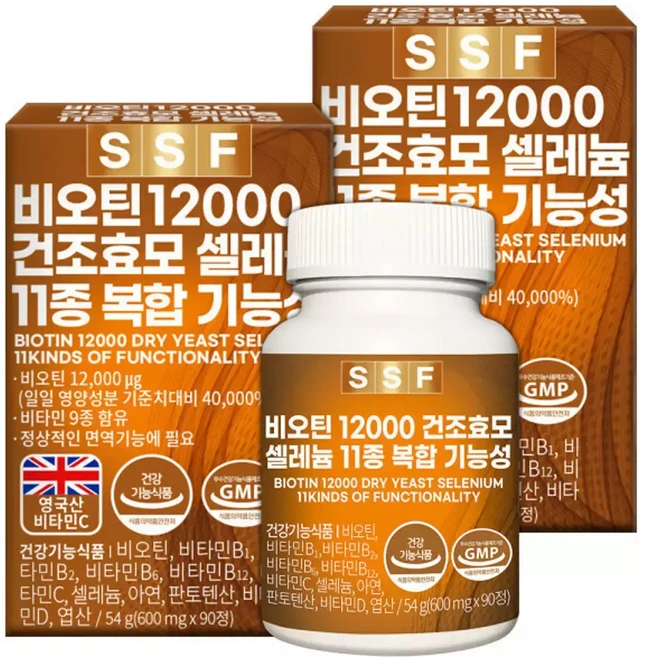 무부형제 비오틴 12000 6개월분(180정) 건조효모 셀렌 비타민B, 180정, 1개