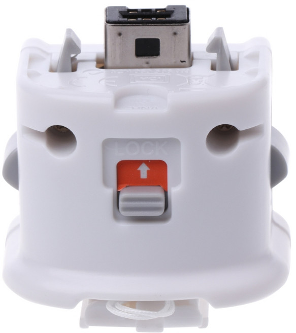 Wii용 1PC 외장 모션 플러스 어댑터 센서/Wii U 리모컨용, 1개