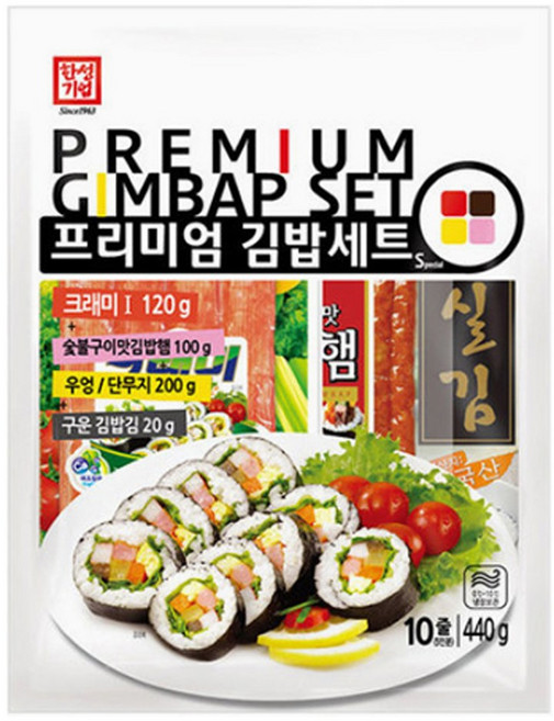 한성 프리미엄 김밥재료세트 440g(5인분10줄), 440g, 2개
