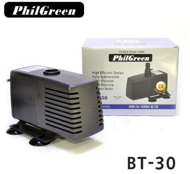 필그린 BT-30 30W 수중모터 펌프 수족관 어항펌프, 1개