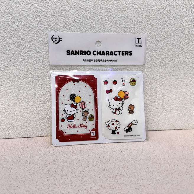 산리오 풍선 헬로키티 교통카드