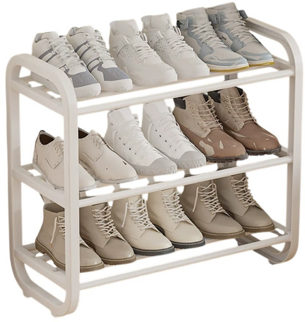 레디박스 현관 튼튼 간편조립 신발장 신발정리대 미니 선반 수납함 60cm, 3단, 화이트