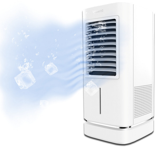 Aiiyya 냉풍기 선풍기 이동식 정시 휴대용 미니 에어컨, 화이트