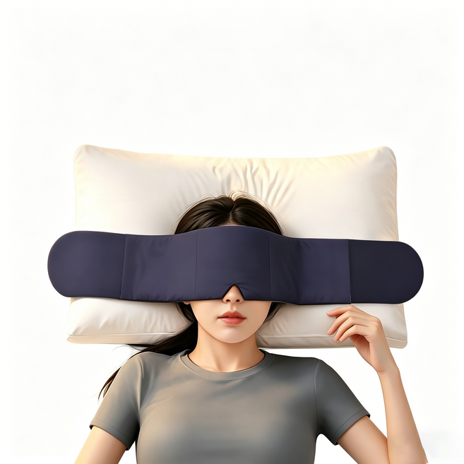 重力睡眠眼罩 藏青色 舒緩眼部壓力 親膚面料