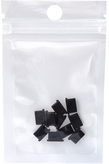 티놀지 C타입 충전 단자 포트 먼지마개 실리콘, 블랙, 10개