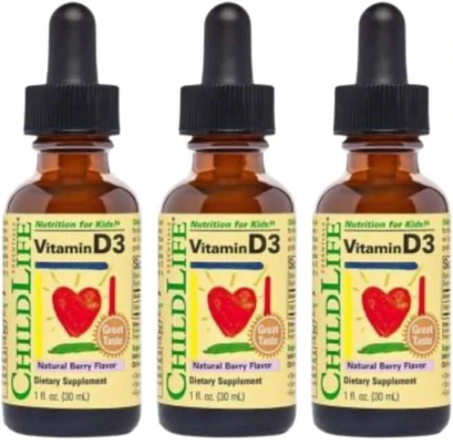 ChildLife Essentials 차일드라이프 비타민 D3 베리맛 30ml 3팩, 3개 - 쿠팡