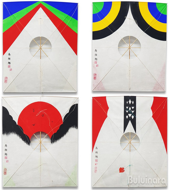 고훈 우상욱선생님의 수제 방패연 소형/중형 선택(전통연 민속연)얼레별도구매, 1개, 소형THK방패연