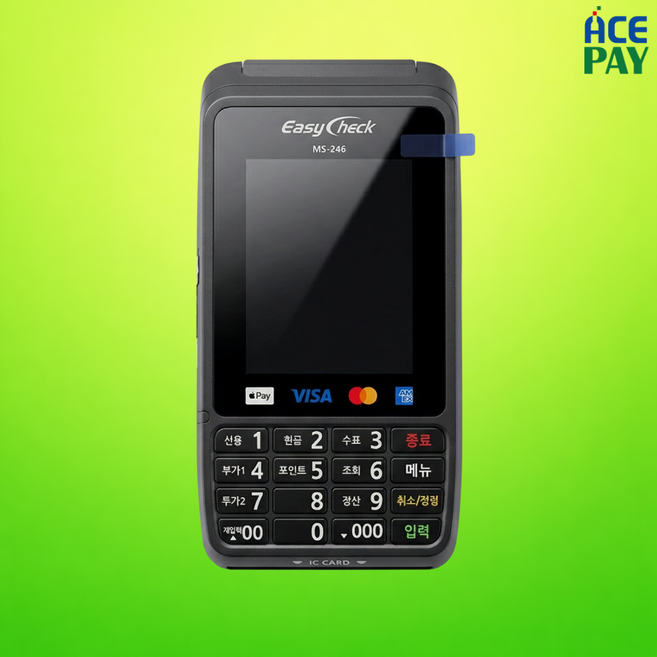 이지체크 MS-246 신용 카드단말기 무선 이동식 휴대용, 1개, 법인사업자