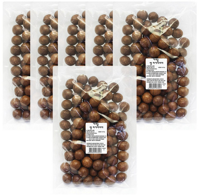 까먹는 생 마카다미아, 500g, 6개