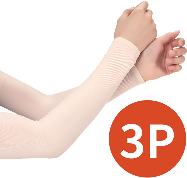 라니아 남녀 공용 아이스 팔토시, 스킨, 3개, 팔목 기본형