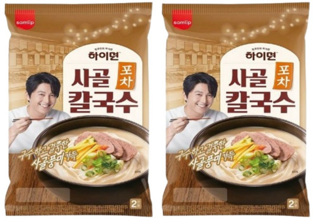 하이면 포차 사골 칼국수, 2개, 366g
