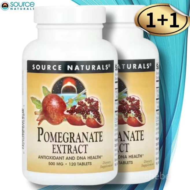 Source Naturals 소스내추럴스 석류 추출물 500mg 테블릿, 120정, 2개 - 쿠팡