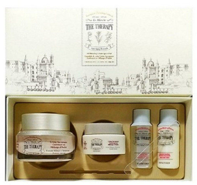 더페이스샵 더테라피 로얄메이드 오일 블렌딩 크림 스페셜세트 (4종구성), 1세트