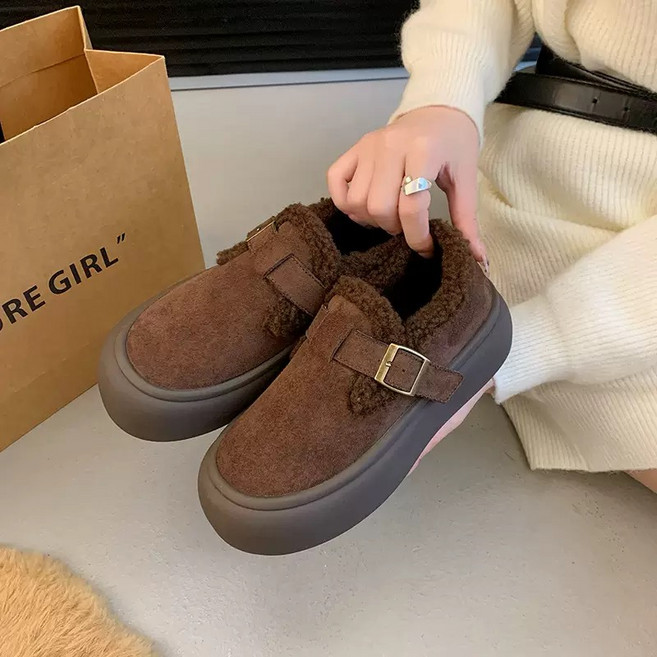 겨울여성 털안감 미끄럼방지 캐주얼 아웃도어 털부츠