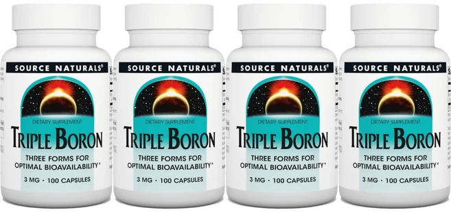 Source Naturals 소스내추럴스 트리플 보론 붕소 3mg 캡슐, 100정, 4개 - 쿠팡