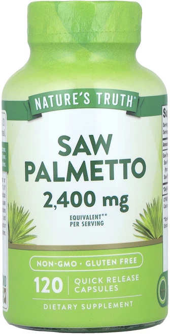 몸관리하세요 겨울입니다 Nature's Truth 쏘팔메토 2400mg 빠른 방출 캡슐 120정(캡슐 1정당 1200mg) 특별관리진행, NaturesTruth쏘팔메토2400mg빠른방출캡슐12, 1개, 120정 - 쿠팡