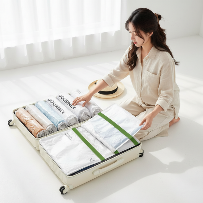 슬림앤고 여행용 압축팩 3종 6개 1세트