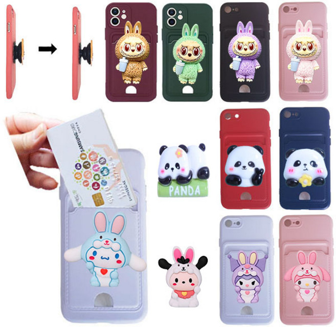 갤럭시 A23 SM-A235N 기종 핸드폰 케이스 스마트톡 폰그립톡 카드 포켓 실리콘 젤리 세트 VN파스텔