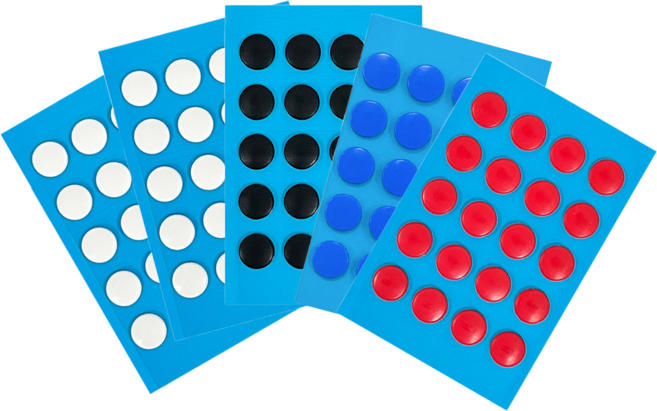 LANAYA ICE 슬라이딩 저소음 도트 마우스피트 범용 고급형 100pcs, 혼합, Anti-Collapse