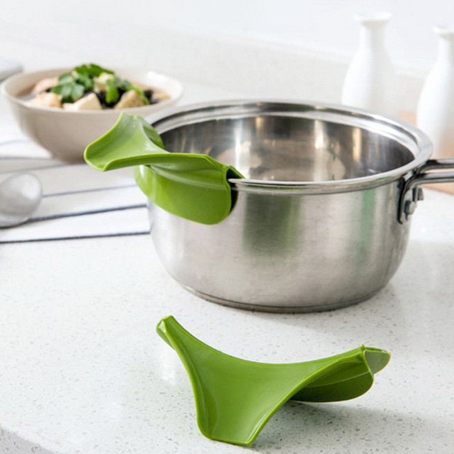 실리콘 국물 따르개 냄비 흘림방지 주둥이 주방용품, 1개