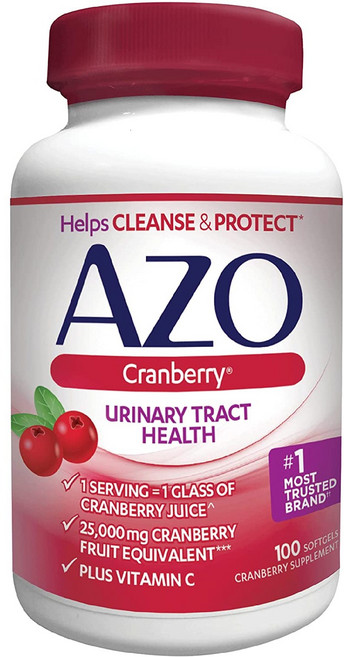 Azo 크랜베리 유리너리 트랙트 헬스 소프트젤, 100정, 1개