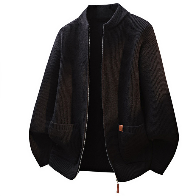 녕동 남성 집업 니트 카디건 가을 겨울 루즈핏 도톰 커플 스웨터