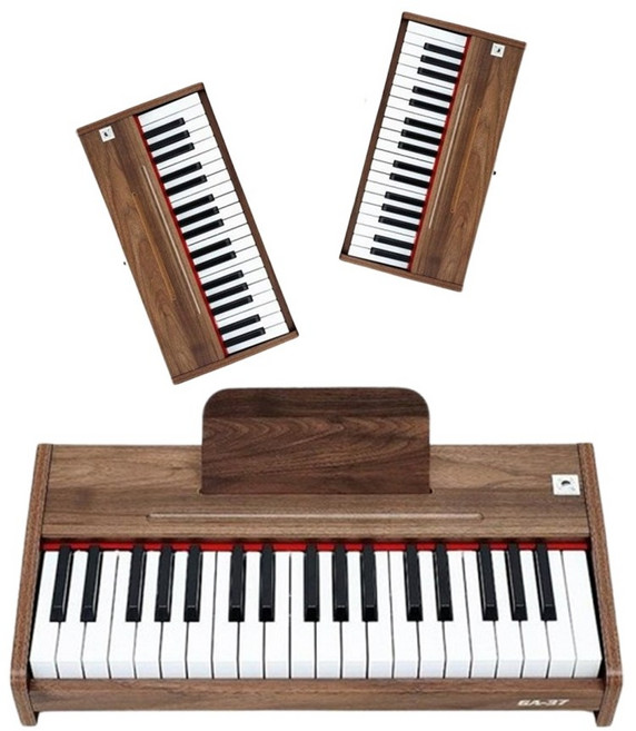 YOGEMDI 25鍵 實木電子琴 兒童入門鋼琴, 25鍵黑色, 1個