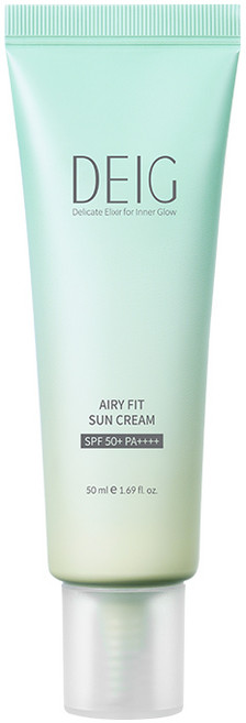 데이그 화잘먹 진정 수분 에어리핏 선 크림, 1개, 50ml