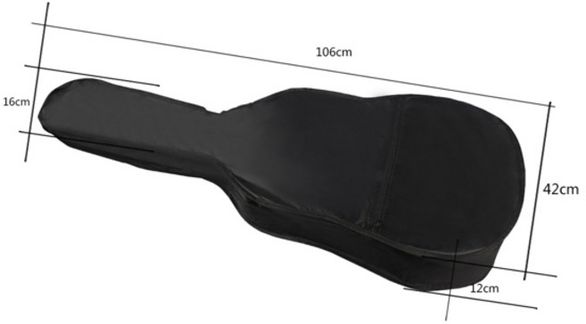 휴대용 38/41 인치 클래식 어쿠스틱 기타 운반 가방 어깨 끈이 소프트 케이스 블랙 배낭 부품 액세서리, 01 40 41 Inch Universal