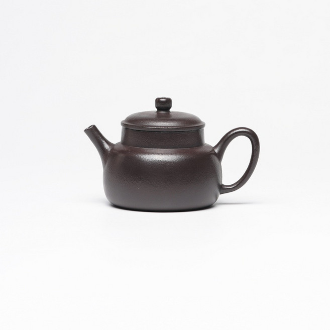 德鍾手製經典紫砂功夫家用茶壺, 1個, 1L, 紫黑泥:如圖所示