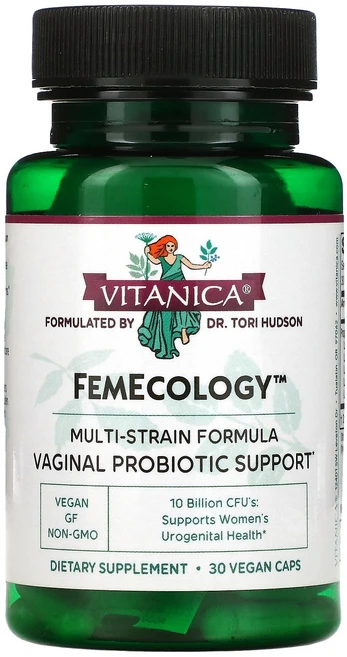 Vitanica FemEcology 프로바이오틱 100억 CFU 베지 캡슐 30정, 1개 - 쿠팡